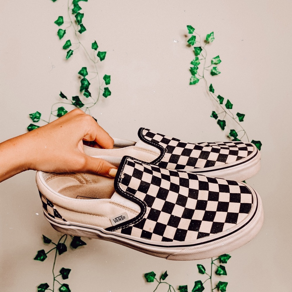 Like NEW checkered vans